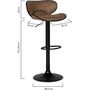 Voir la diapositive 6 : Lot de 2 tabourets de bar style vintage CLINT