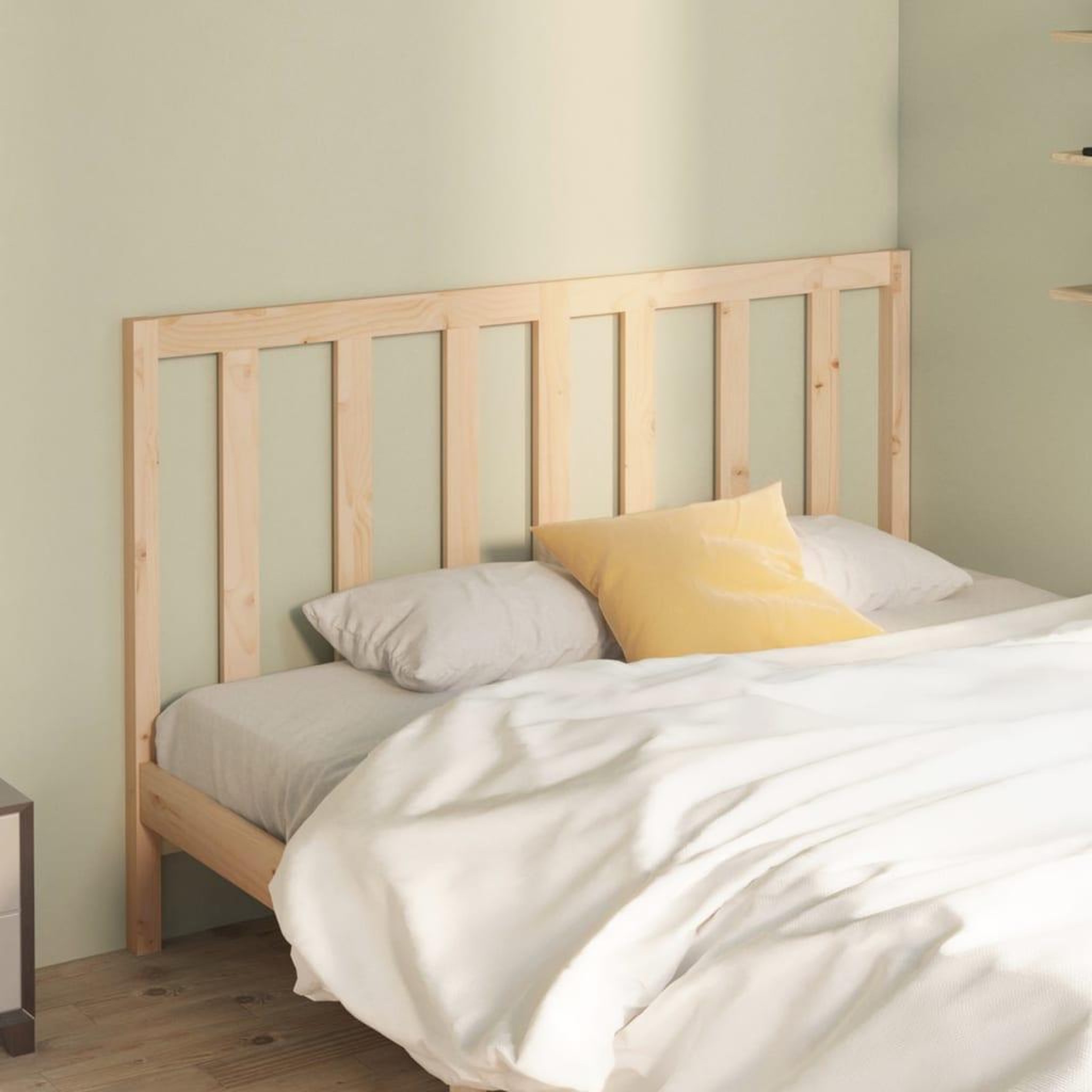 Voir la diapositive 1 : VIDAXL Tete de lit 141x4x100 cm Bois massif de pin