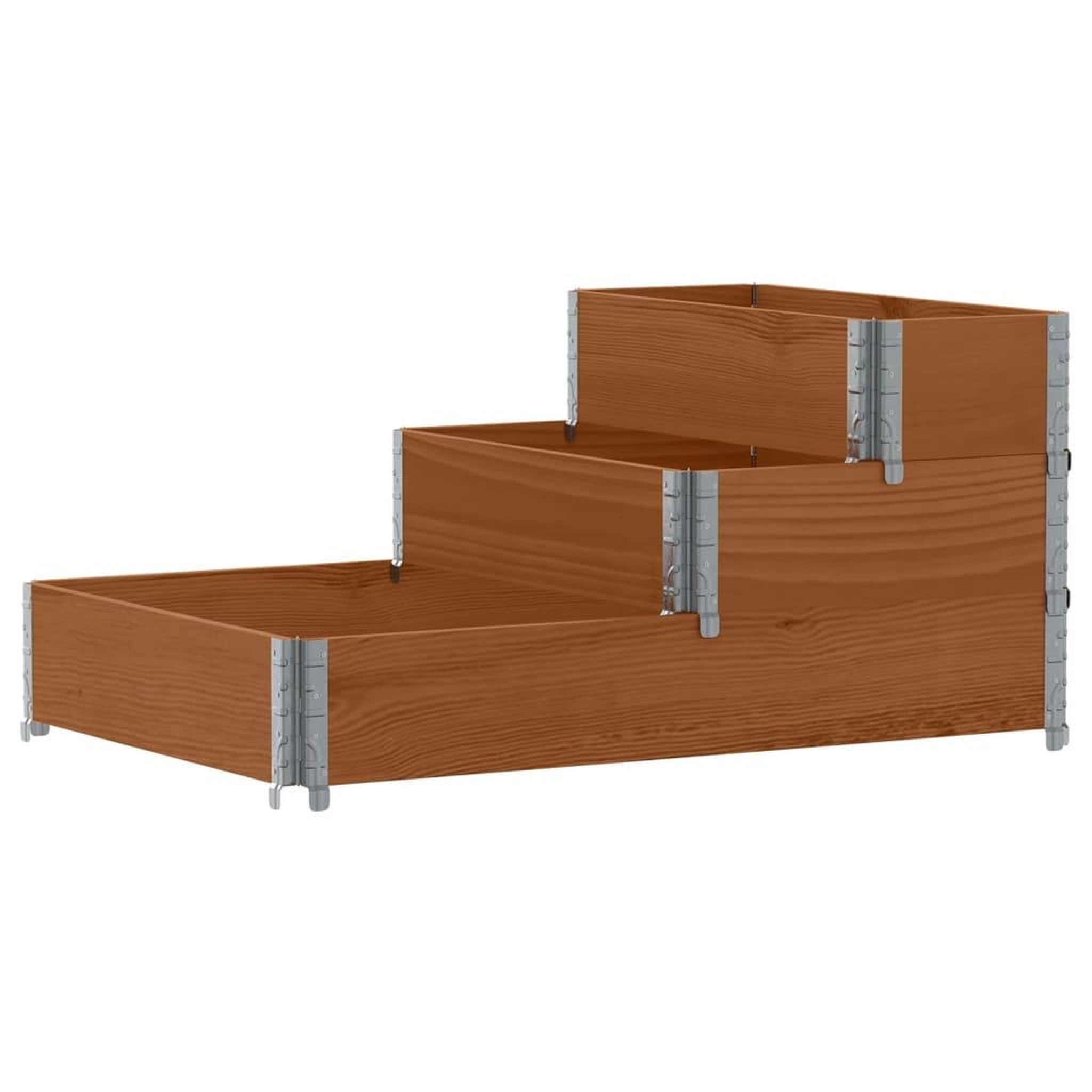 Voir la diapositive 5 : VIDAXL Lit sureleve a 3 niveaux marron 120x80 cm bois pin massif