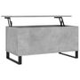 Voir la diapositive 2 : VIDAXL Table basse Gris beton 90x44,5x45 cm Bois d'ingenierie