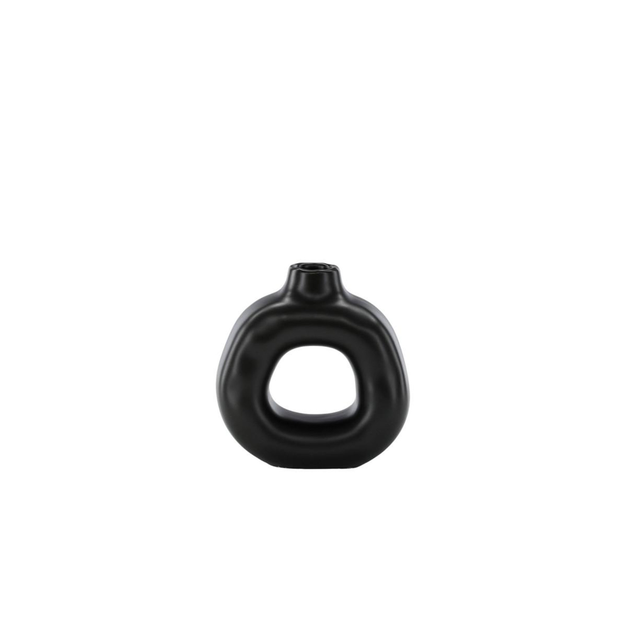 Voir la diapositive 2 : Paris Prix Bougeoir design en céramique  judi  13cm noir