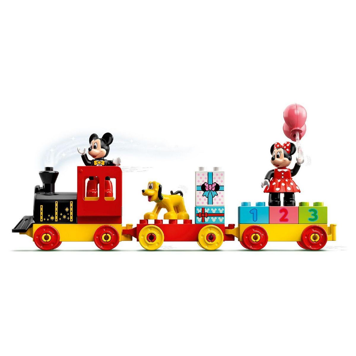 LEGO DUPLO 10941 Le Train d&rsquo;anniversaire de Mickey et Minnie Jouet pour Enfant de 2 ans