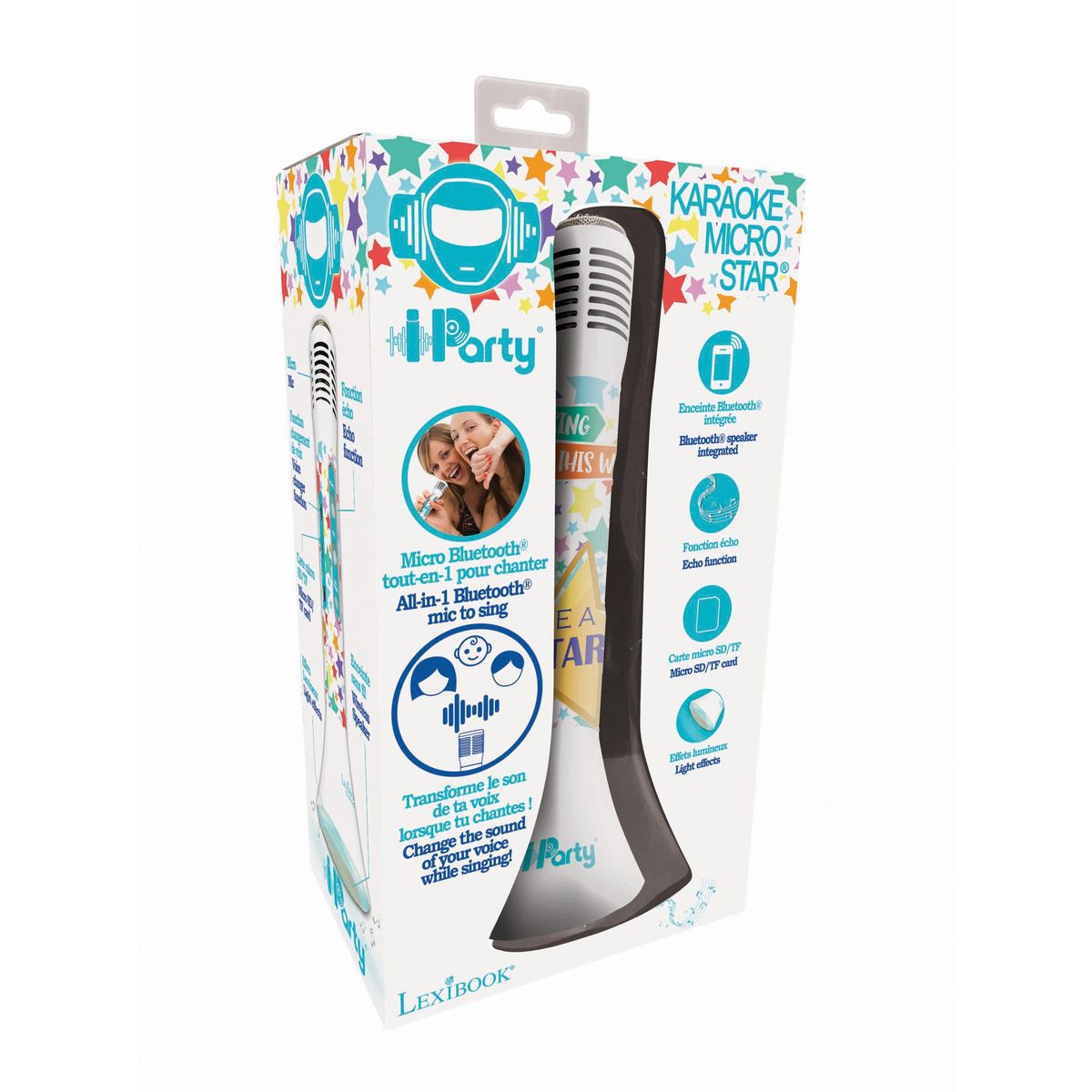 Lexibook Micro Karaoké sans fil avec enceinte Bluetooth iParty