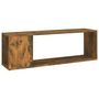 Voir la diapositive 2 : VIDAXL Meuble TV Chene fume 100x24x32 cm Bois d'ingenierie