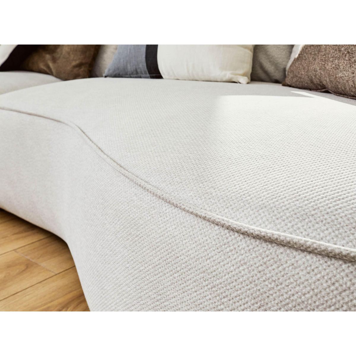 LISA DESIGN Hibiscus - canapé d'angle gauche 4 places - en tissu