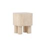 Voir la diapositive 3 : Paris Prix Table d'Appoint Effet Travertin  Klirou  50cm Beige