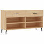 Voir la diapositive 2 : VIDAXL Banc a chaussures chene sonoma 102x35x55 cm bois d'ingenierie