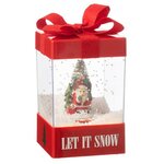 Paris Prix Boule à Neige à LED  Let it Snow  20cm Multicolore