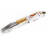 Gardenstar Lot de 3 accessoires barbecue en inox manche bambou