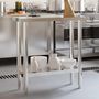 Voir la diapositive 1 : VIDAXL Table de travail de cuisine 82,5x30x85 cm acier inoxydable