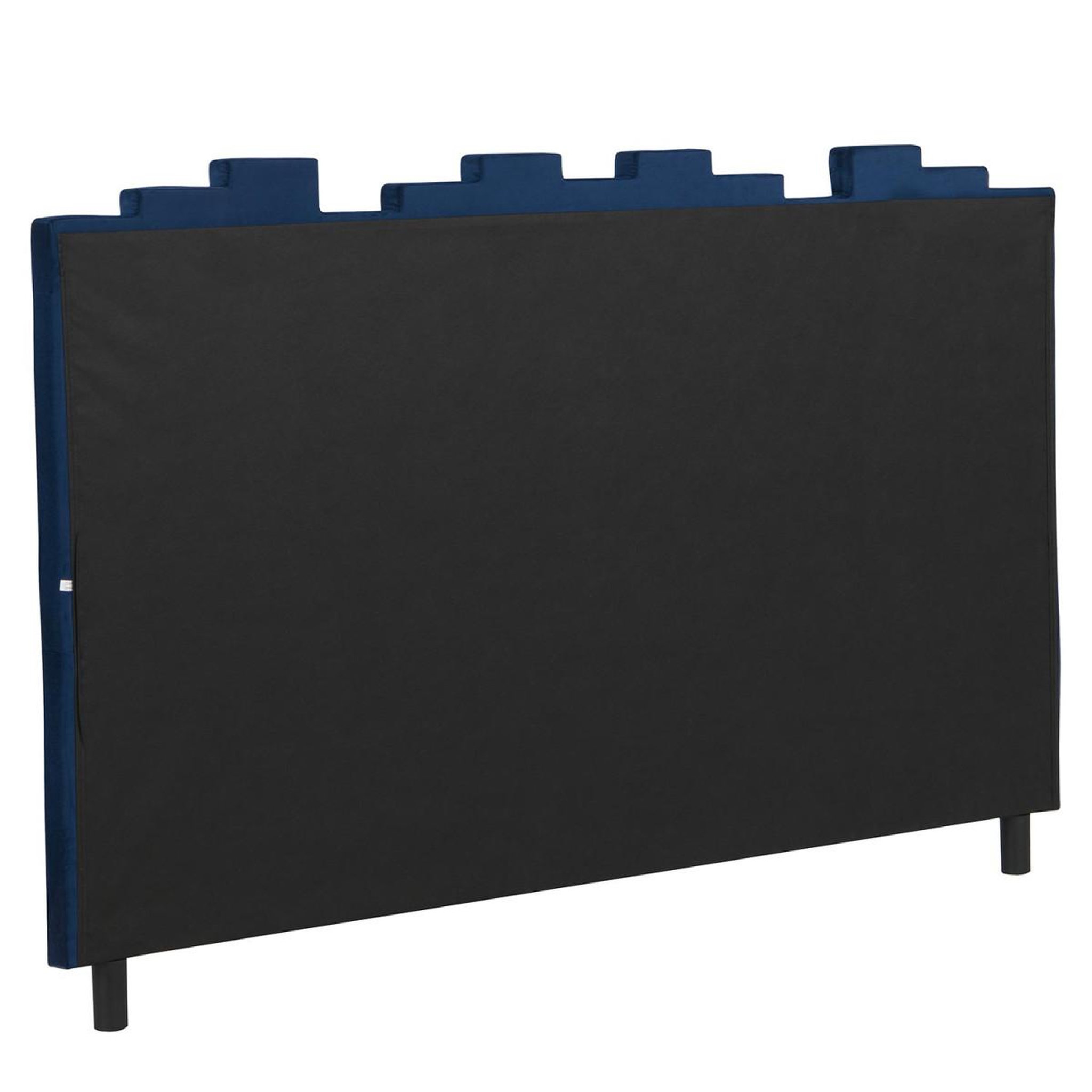 Voir la diapositive 5 : Paris Prix Tête de lit en velours design  kenty  180cm bleu