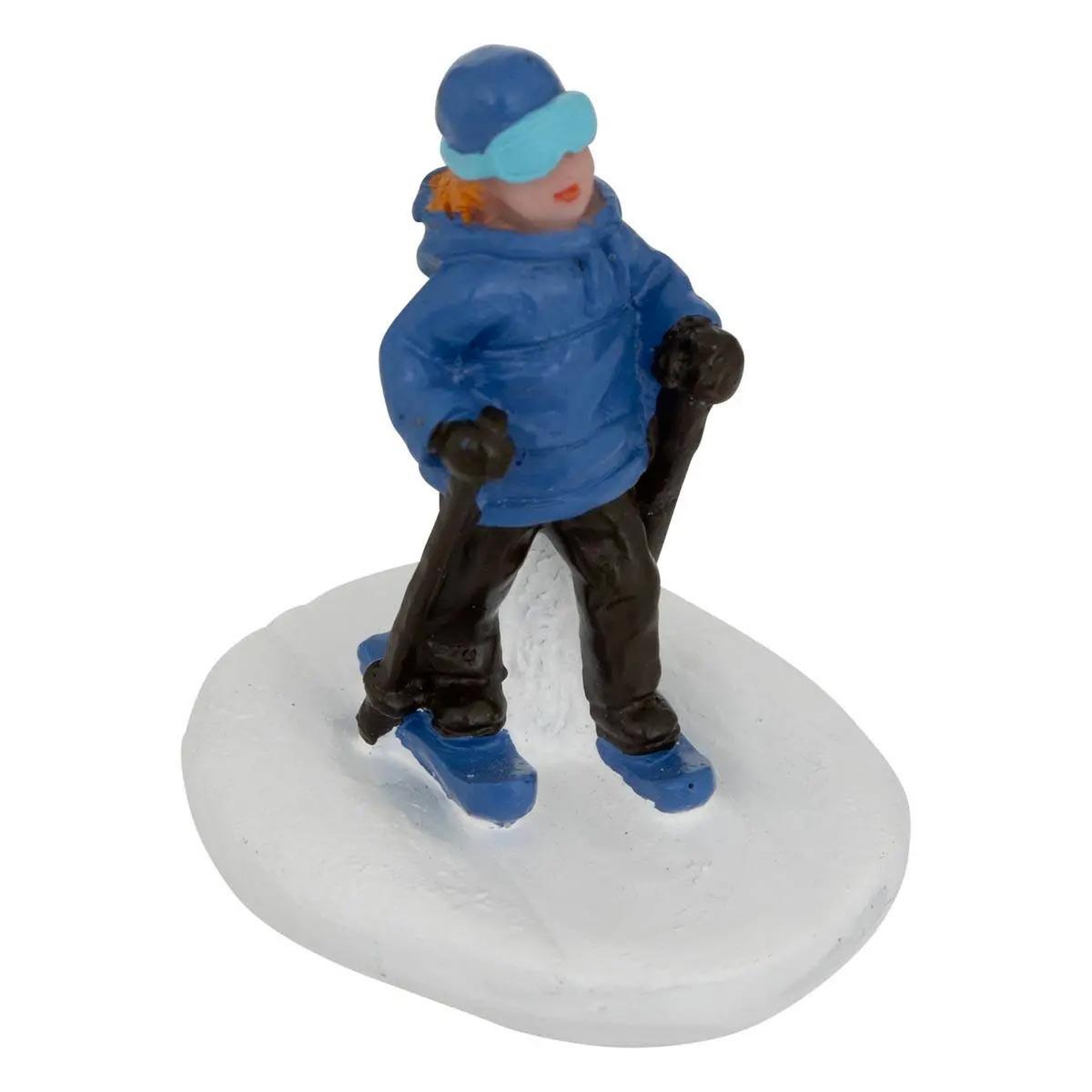 Voir la diapositive 5 : FEERIC LIGHT & CHRISTMAS Lot de 6 santons village de noël  sports d'hiver  24cm multicolore