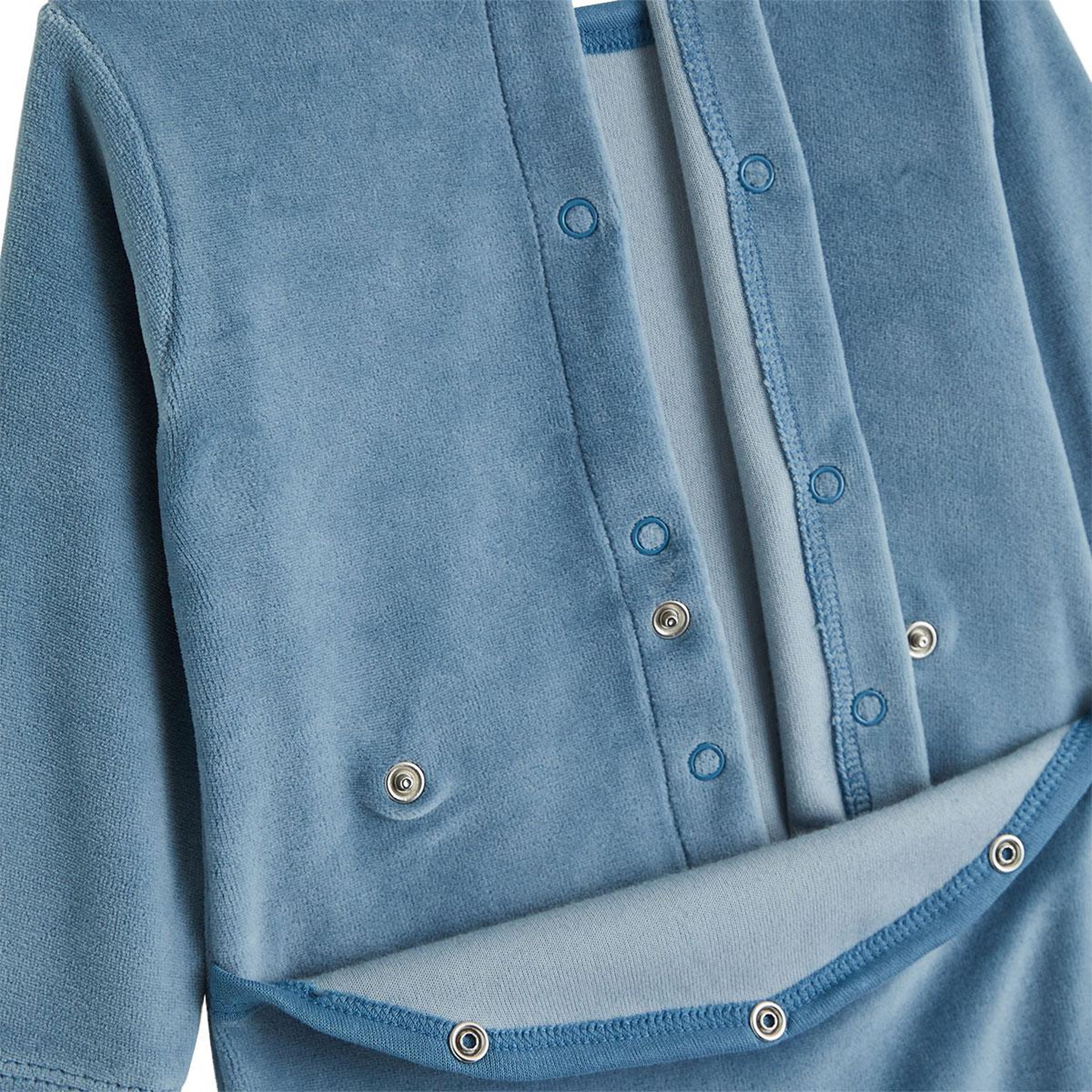 Voir la diapositive 4 : PETIT BEGUIN Pyjama bébé en velours edouard