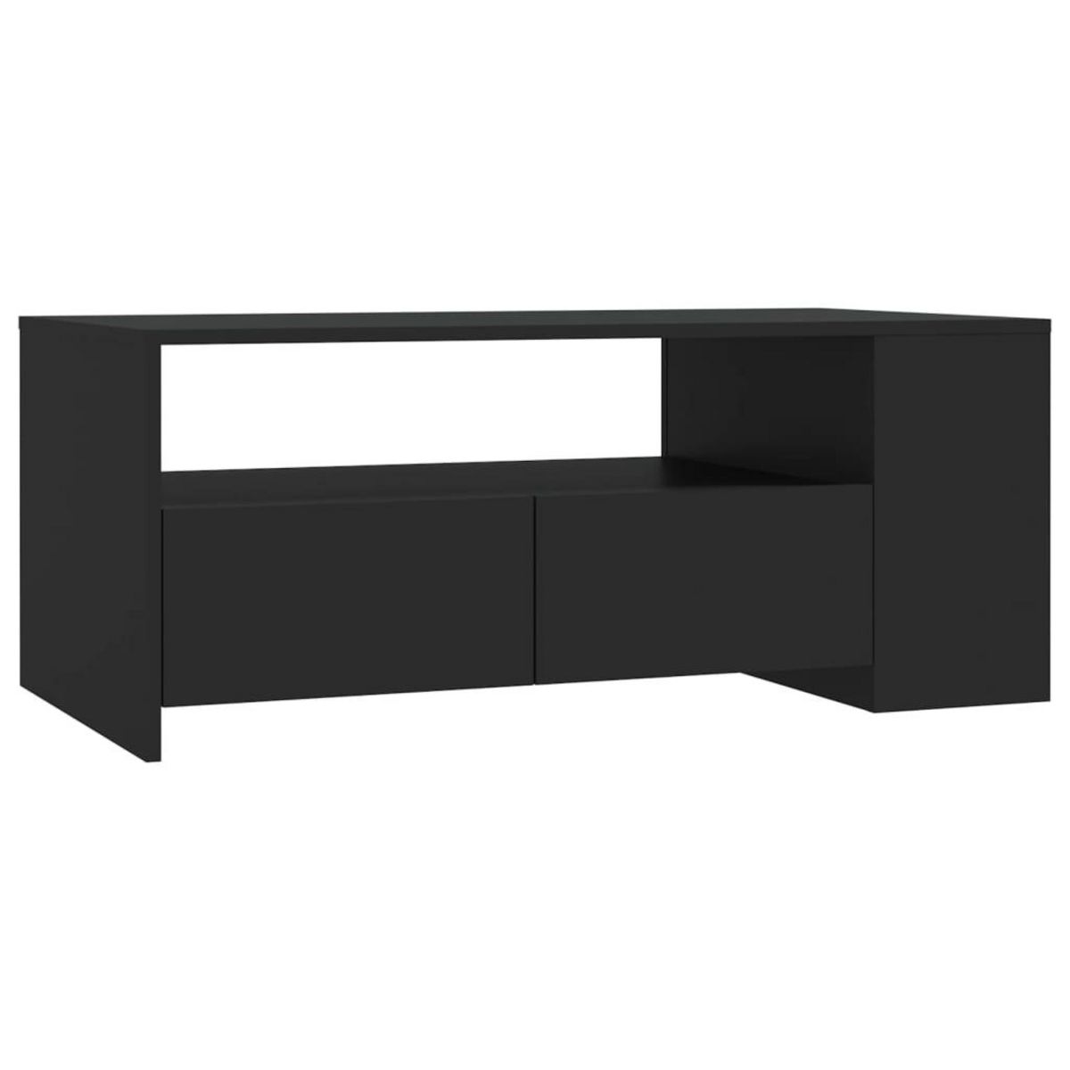 VIDAXL Table basse noir 102x55x42 cm bois d'ingenierie