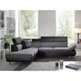 Voir la diapositive 1 : BEST MOBILIER Lisbona - canapé d'angle gauche convertible - 5 places - avec têtières