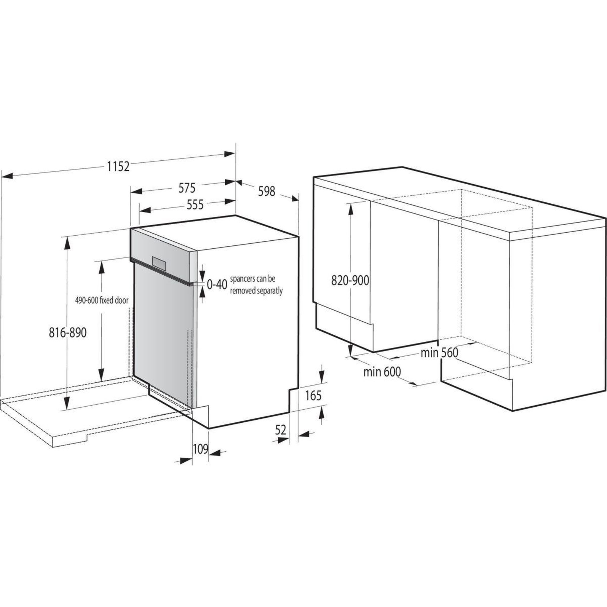 Voir la diapositive 5 : GORENJE Lave vaisselle encastrable GI672C60X