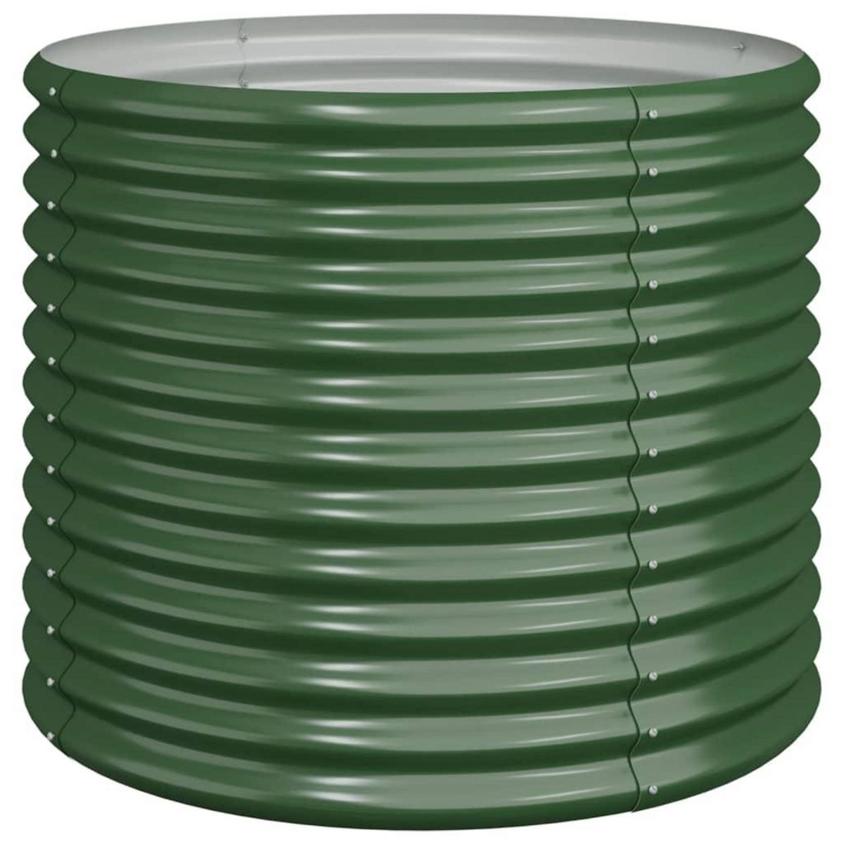 VIDAXL Jardiniere de jardin Acier enduit de poudre 80x80x68 cm Vert