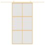 Voir la diapositive 3 : VIDAXL Porte coulissante dore 102,5x205 cm verre ESG depoli aluminium