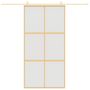 Voir la diapositive 3 : VIDAXL Porte coulissante dore 102,5x205 cm verre ESG depoli aluminium