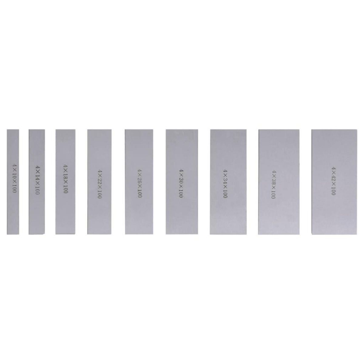 VIDAXL Tampons paralleles 100 mm 18 pcs 10-42 mm