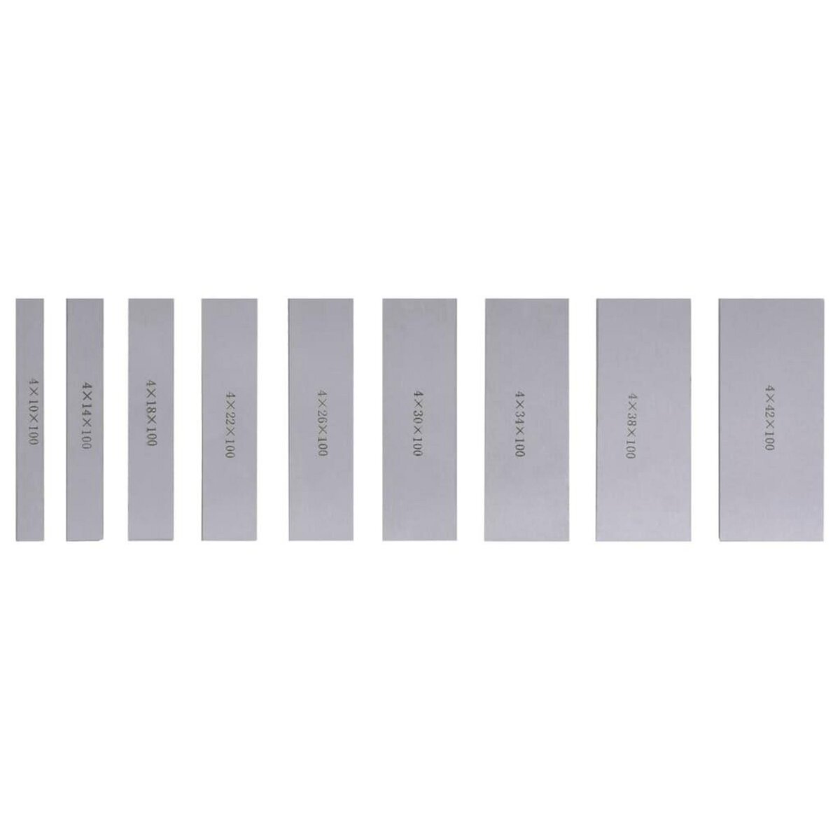 VIDAXL Tampons paralleles 100 mm 18 pcs 10-42 mm