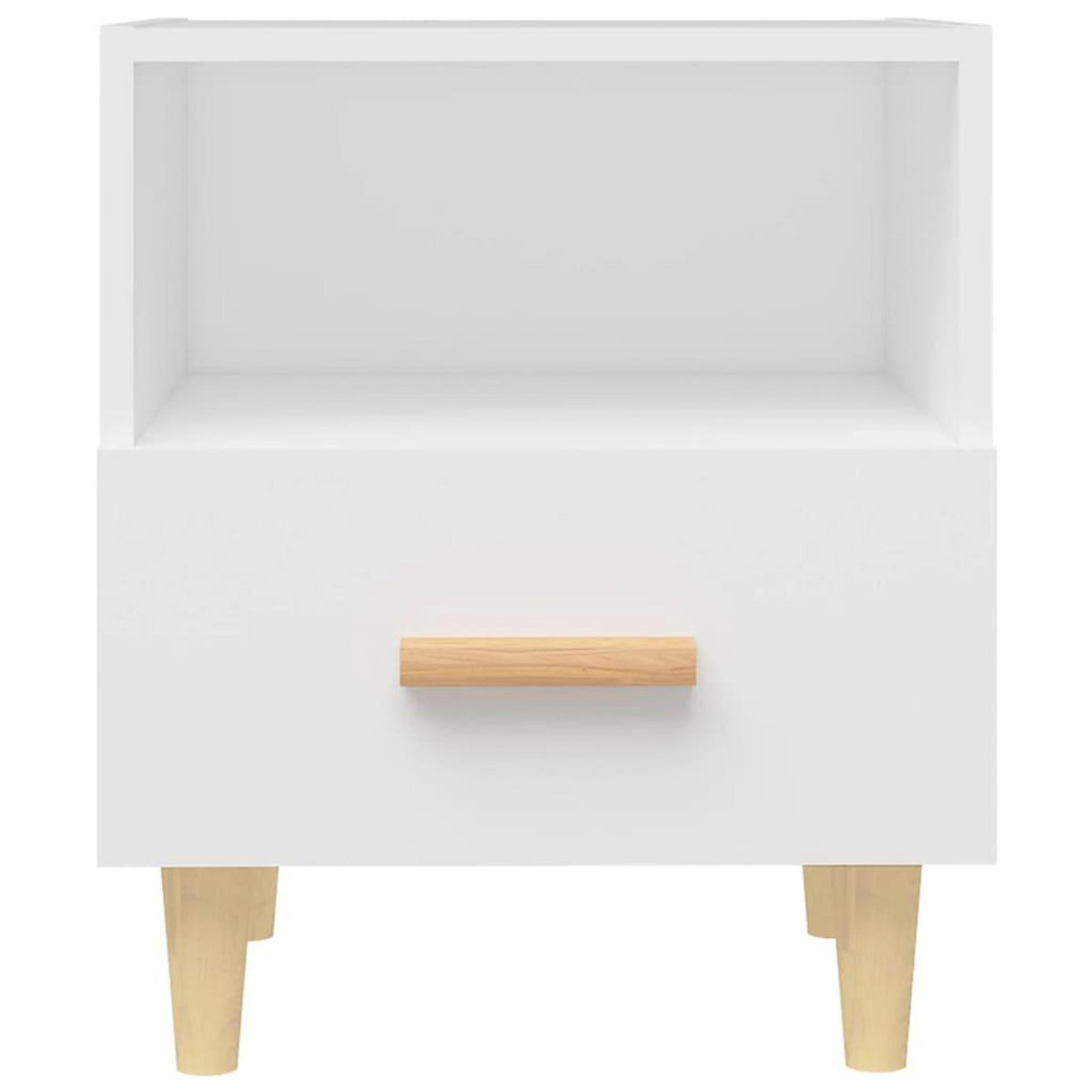 VIDAXL Tables de chevet 2 pcs Blanc 40x35x47 cm