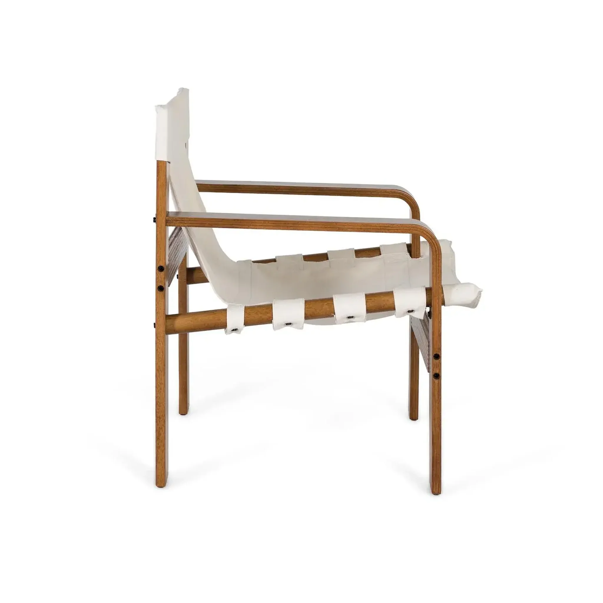 Voir la diapositive 3 : GINER Y COLOMER SL Fauteuil en bois d'hévéa 76 cm style rustique moderne