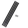 Voir la diapositive 1 : VIDAXL Tube d'extension de tariere de sol 4x1 m Raccord de tube Acier