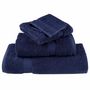 Voir la diapositive 4 : VIDAXL Serviettes d invité de qualité sup. SOLUND 4 pcs bleu marine