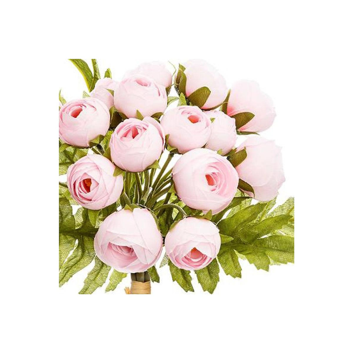 ATMOSPHERA Bouquet de Fleurs  18 Mini Camelia  30cm Rose