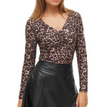 Vila Top Léopard Femme Vila Leoa. Coloris disponibles : Marron