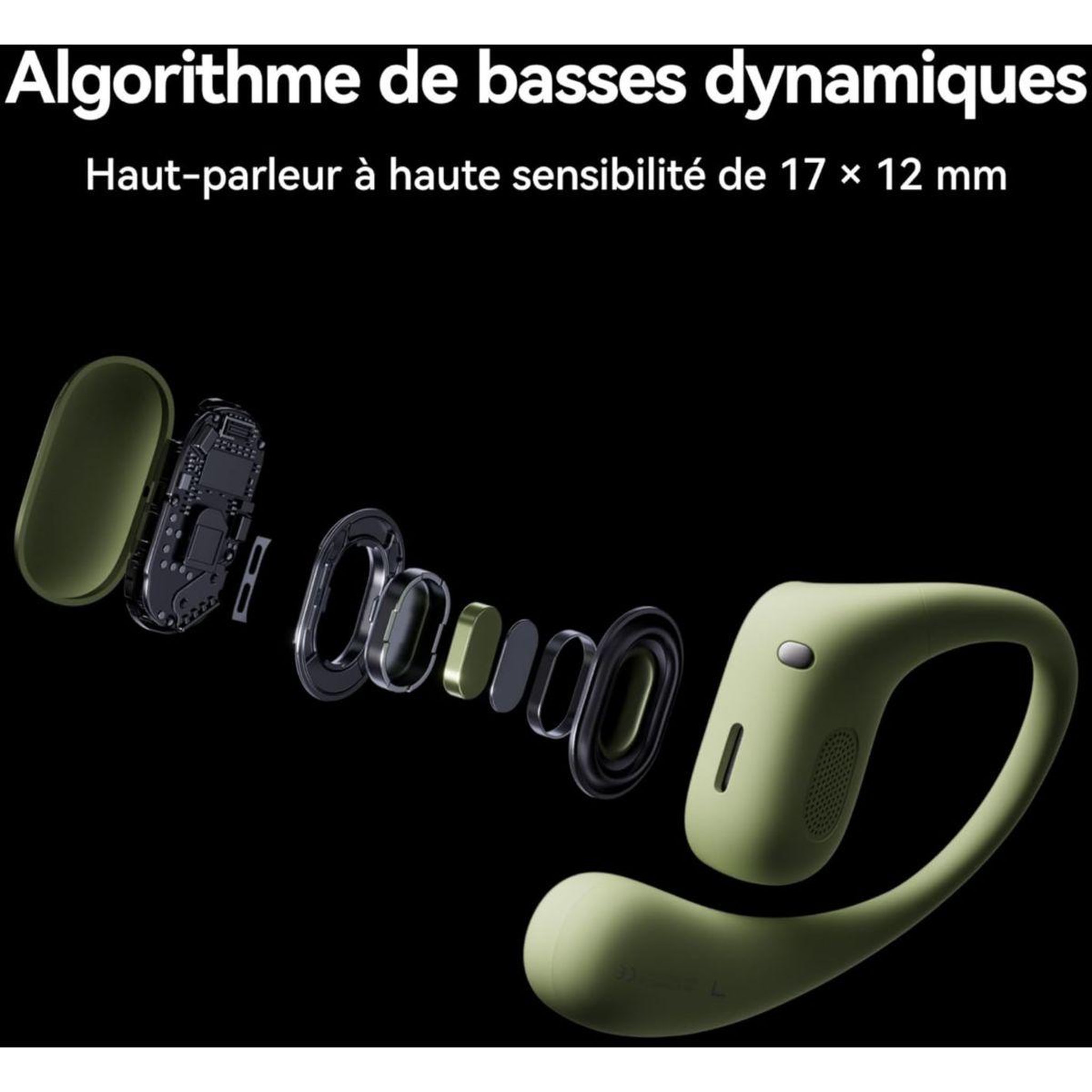 Voir la diapositive 4 : HUAWEI Ecouteurs freearc gris