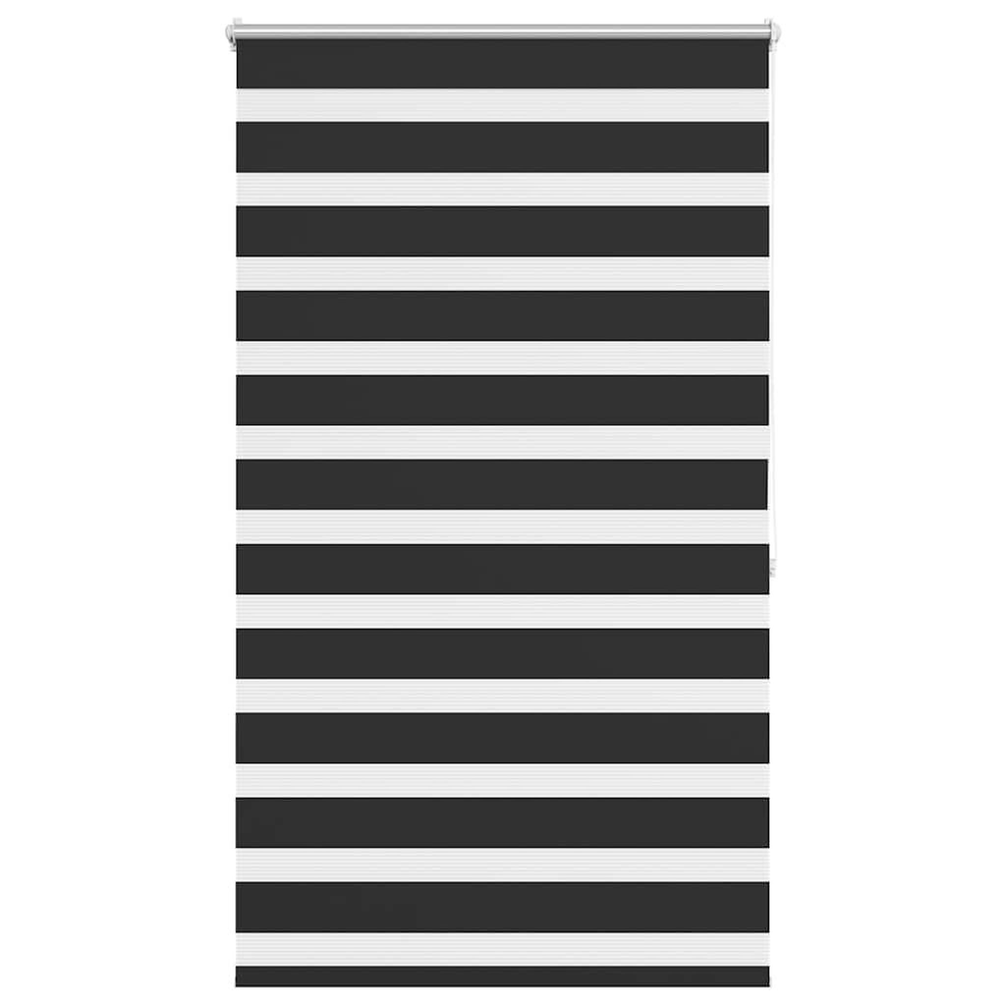 VIDAXL Store venitien zebre 100,9 x 175 cm, largeur du tissu 96,7 cm, noir