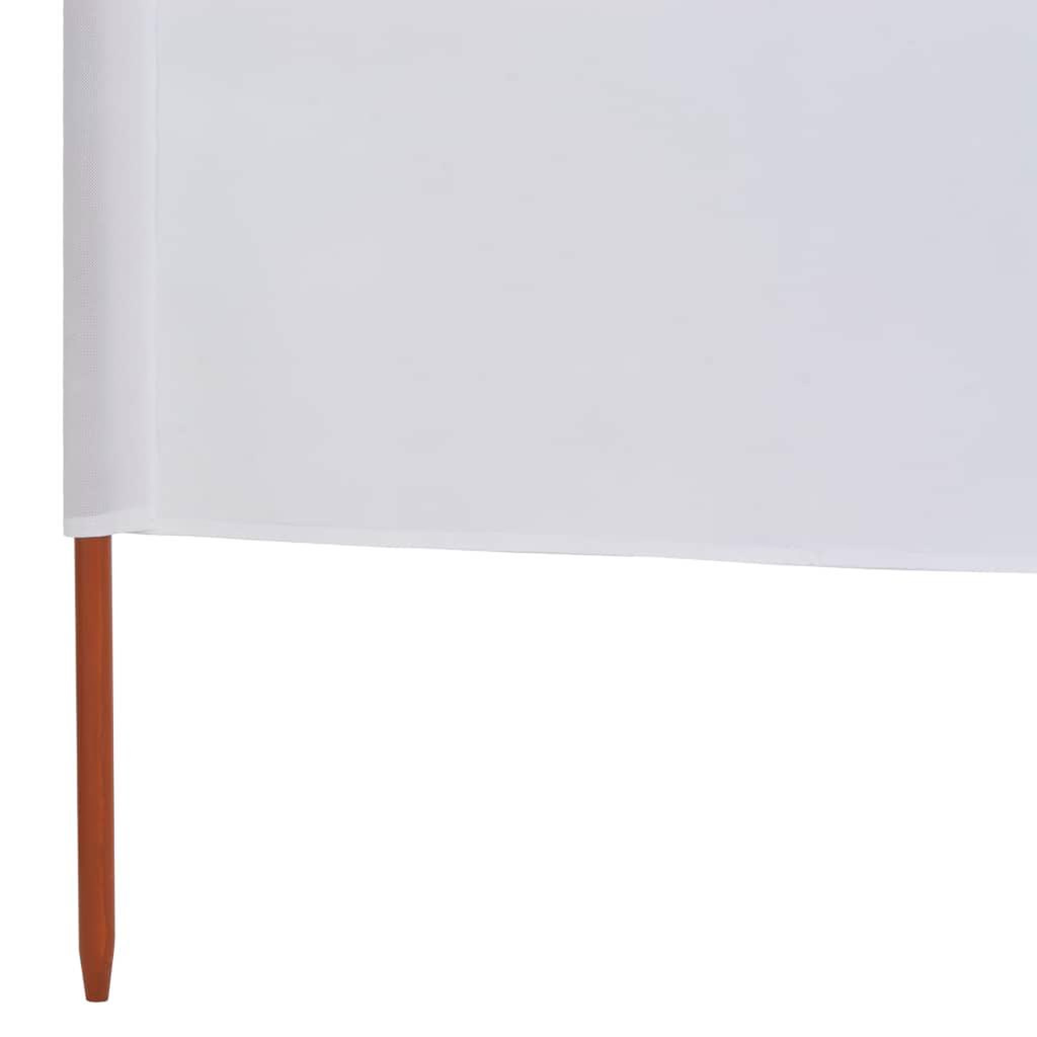 Voir la diapositive 5 : VIDAXL Paravent 5 panneaux Tissu 600 x 160 cm Blanc sable