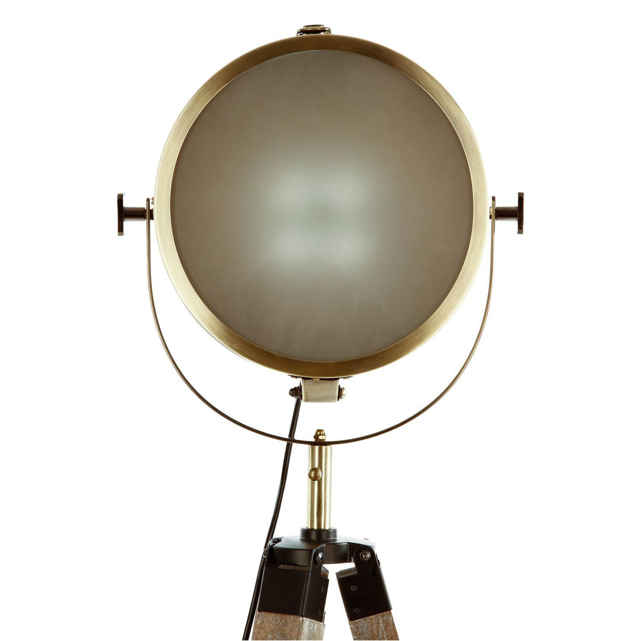 Voir la diapositive 4 : ATMOSPHERA Lampadaire bois et métal ebor - hauteur 152 cm - marron
