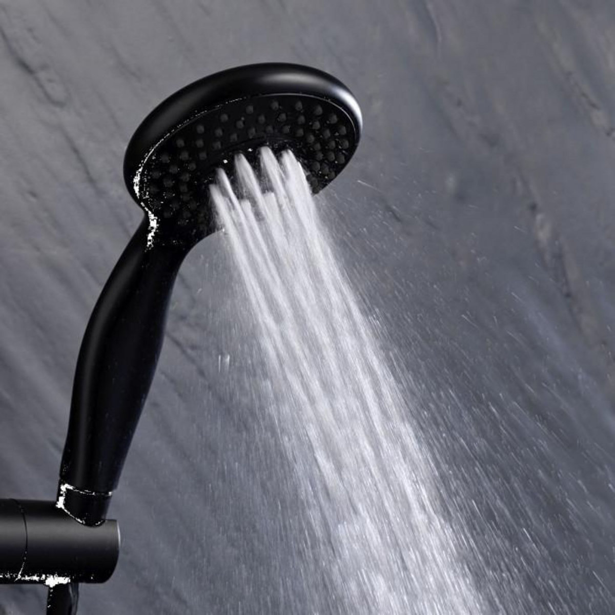 Paris Prix Ensemble de Douche 3 Fonctions  Hydro  22cm Noir