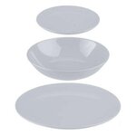 SECRET DE GOURMET Service de Table 18 Pièces  Colorama  26cm Gris