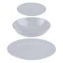 Voir la diapositive 1 : SECRET DE GOURMET Service de Table 18 Pièces  Colorama  26cm Gris