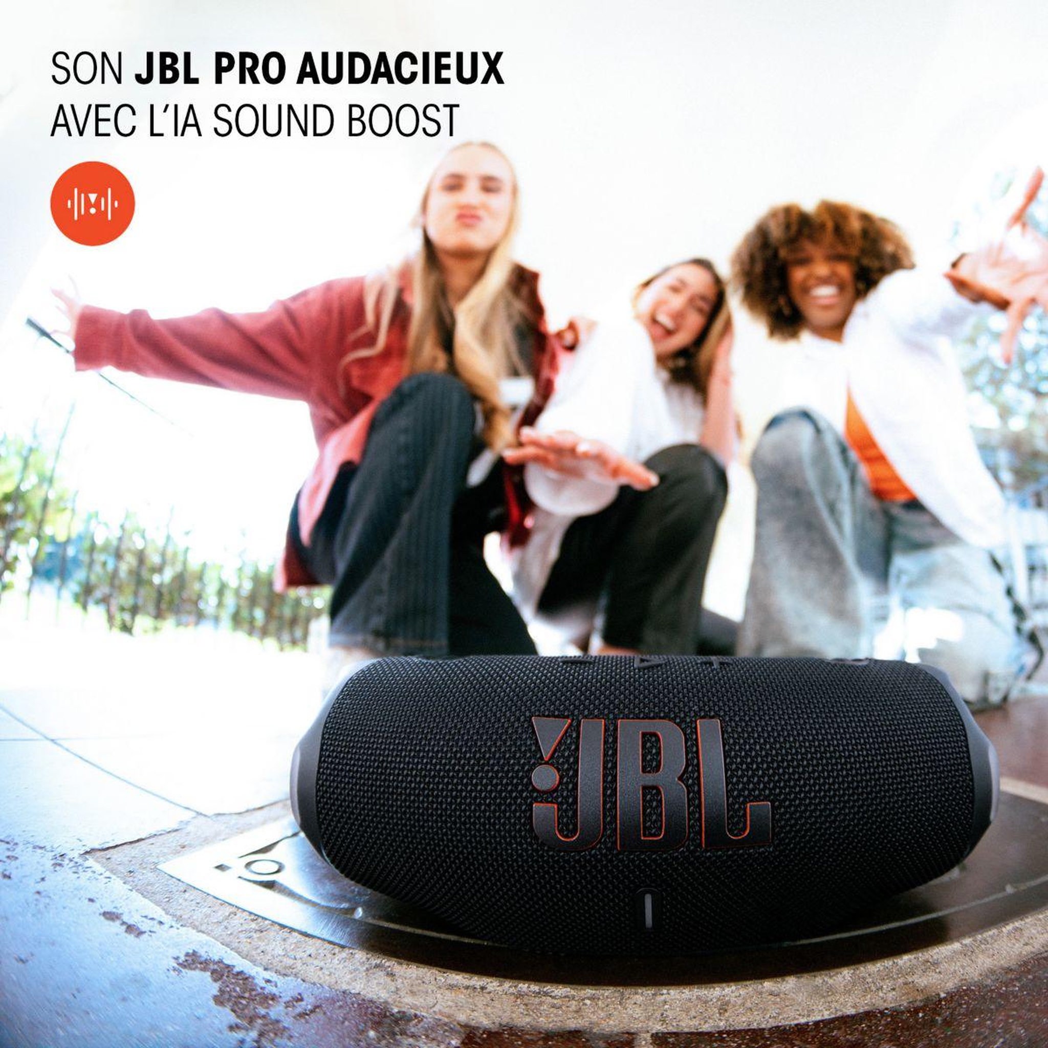 Voir la diapositive 2 : JBL Enceinte portable Charge 6 Rose