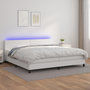 Voir la diapositive 1 : VIDAXL Sommier a lattes de lit avec matelas et LED Blanc 200x200 cm