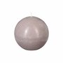 Bougie Boule  Rustic  10cm Taupe
