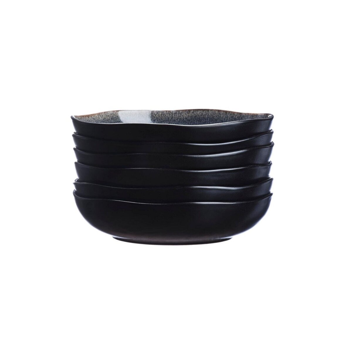 BJORN Assiette creuse IRIS Ø22,5cm - 6 pièces - Bleu nuit