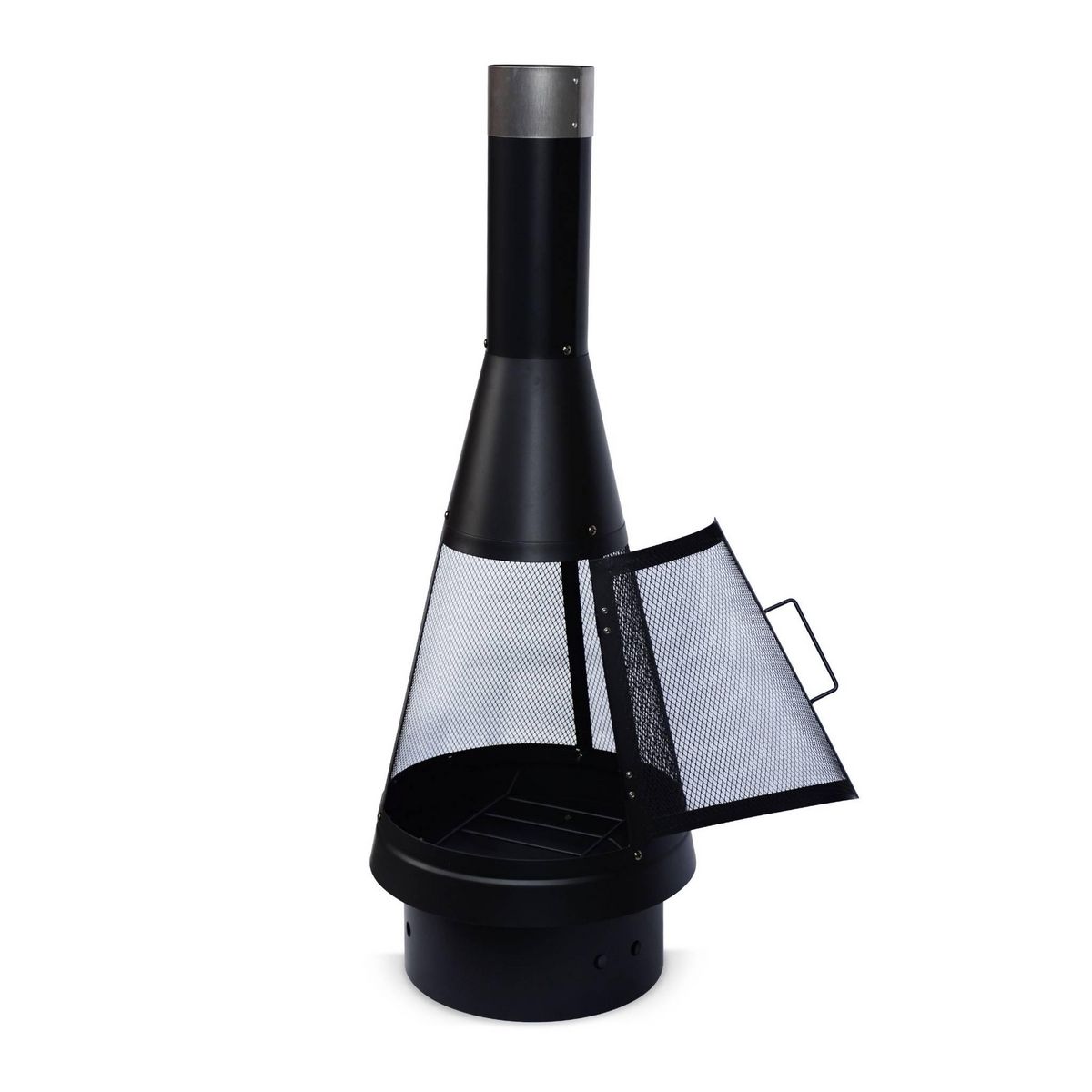 SWEEEK Brasero  - Lipari noir - Chauffage extérieur. feu de bois. brasier