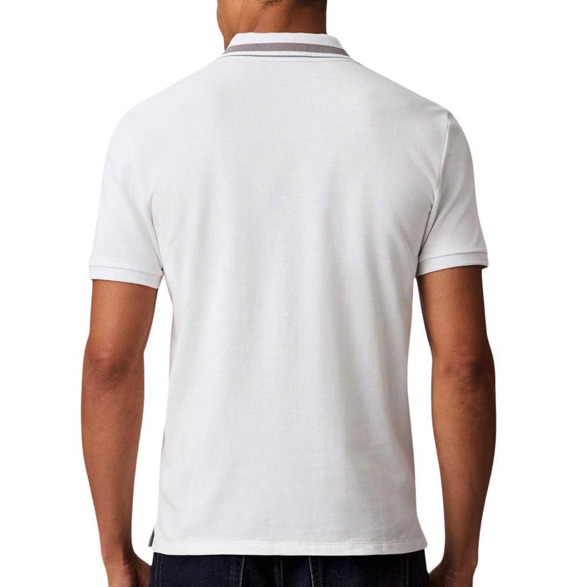 Voir la diapositive 2 : CALVIN KLEIN JEANS Polo Blanc Homme Calvin Klein Jeans Pique