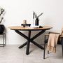 Voir la diapositive 5 : Paris Prix Table de Jardin Ronde  Mexico  140cm Naturel & Noir