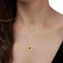 PLANETYS Collier en Or 375/1000 Rubis taille Coeur