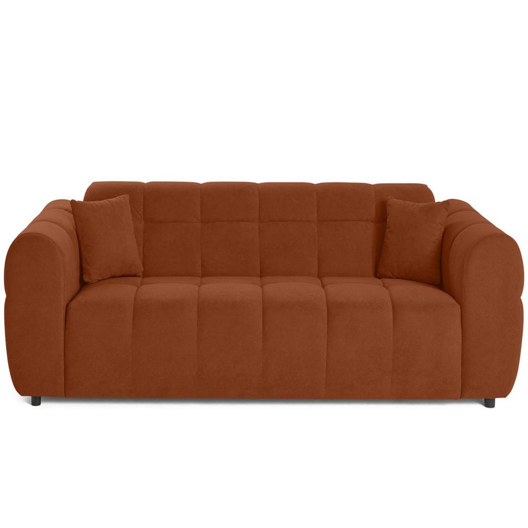 Voir la diapositive 1 : BEST MOBILIER Housse en velours pour canapé déhoussable topaze