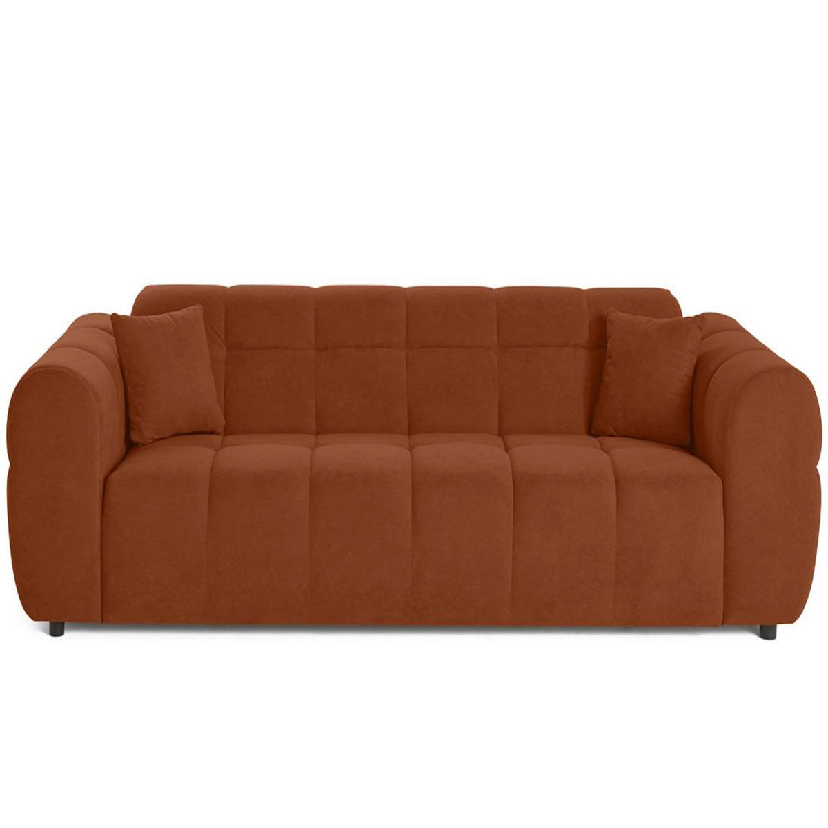 BEST MOBILIER Housse en velours pour canapé déhoussable topaze