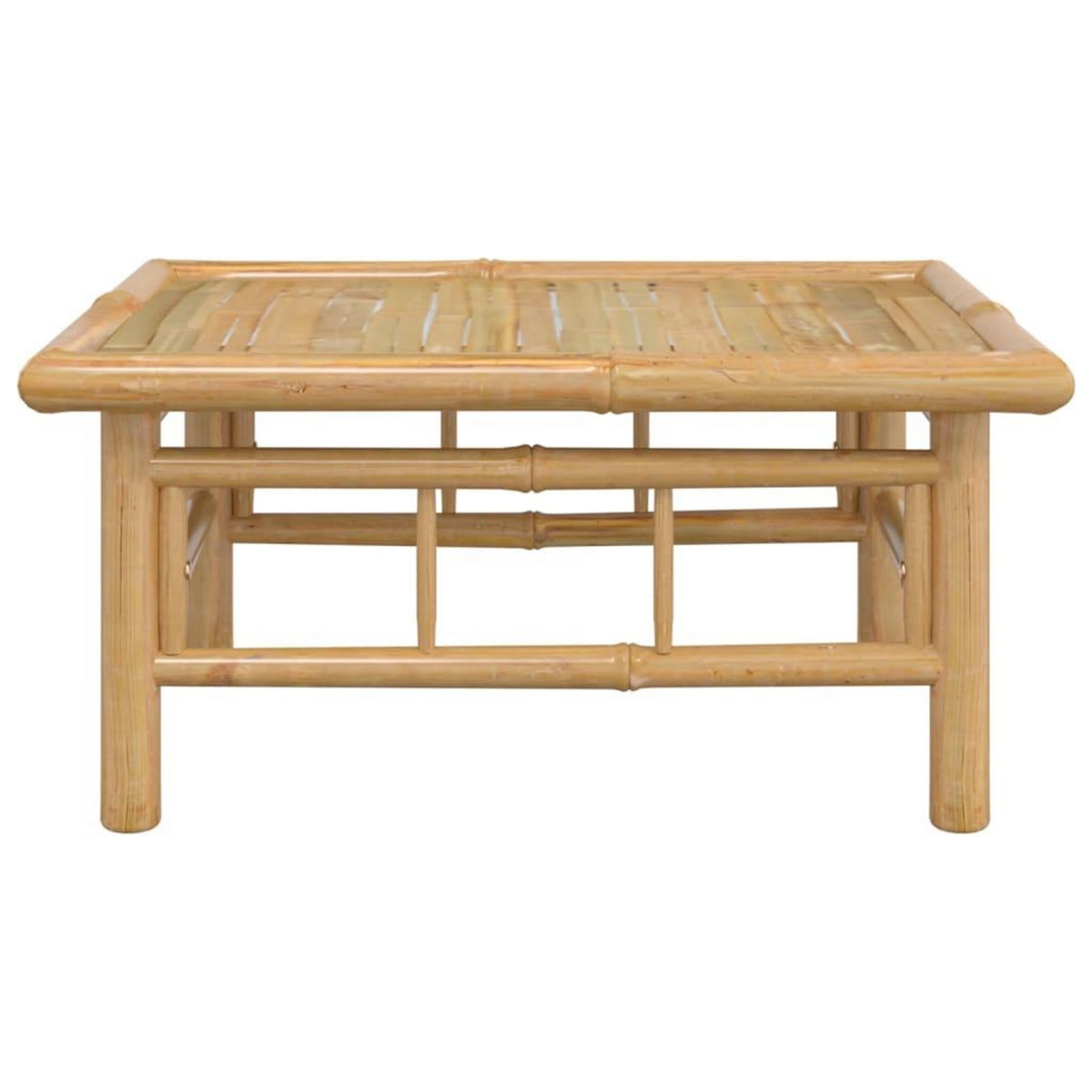 VIDAXL Table de jardin 65x55x30 cm bambou