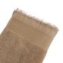 Voir la diapositive 2 : ACTUEL Serviette invité unie en coton qualité zéro twist 500 g/m²